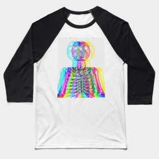 halloween skeleton in 3 primary colors. Baseball T-Shirt